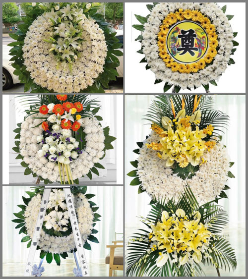 江苏泰州姜堰区张甸镇河垛村花圈速递